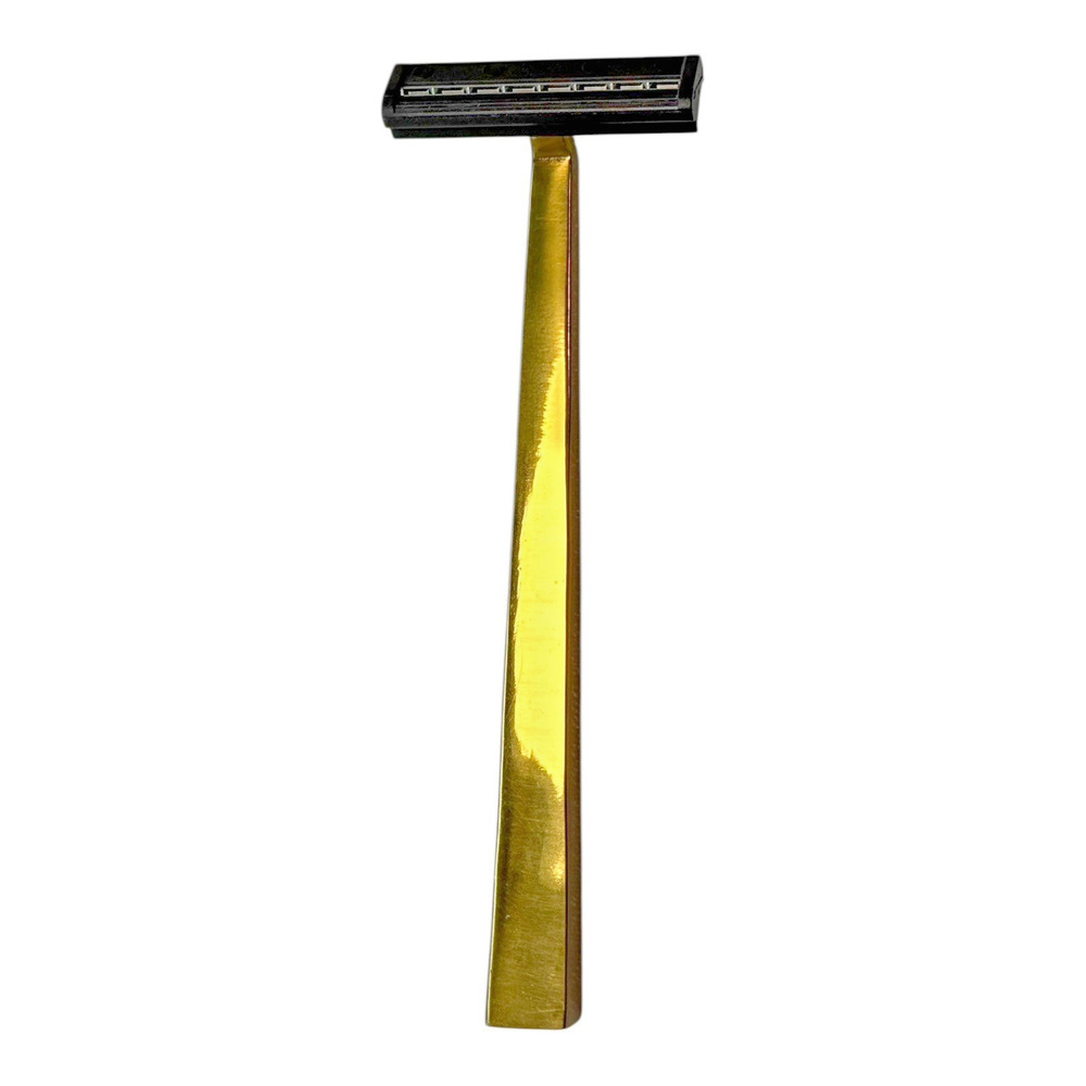 VTG 1980's Solid Brass Shaving Razor American Eagle Outfitters w/ Wood Box Case - Picture 4 of 10